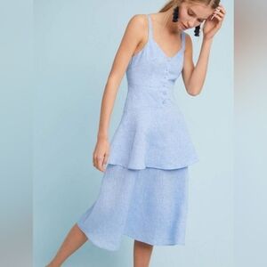 Steele Maxi Dress Linen Rayon Size Med